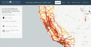 Screenshot: traffic tool