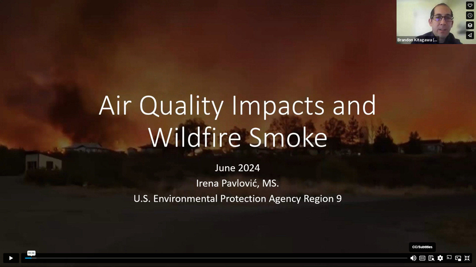 screenshot from air quality webinar