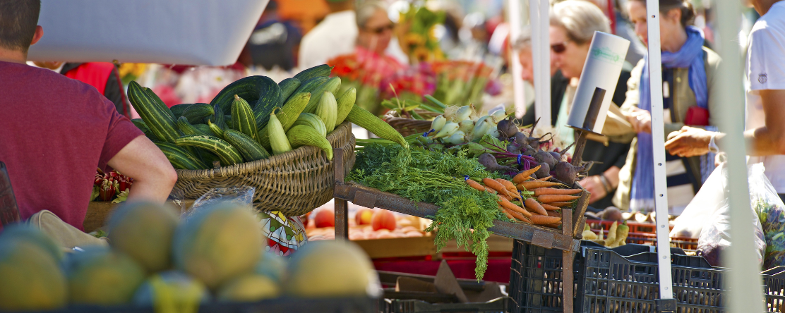 vegetables at a farmer's market