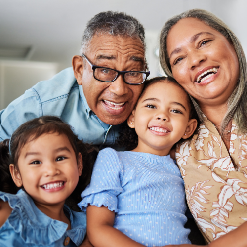 Grandparents with kids