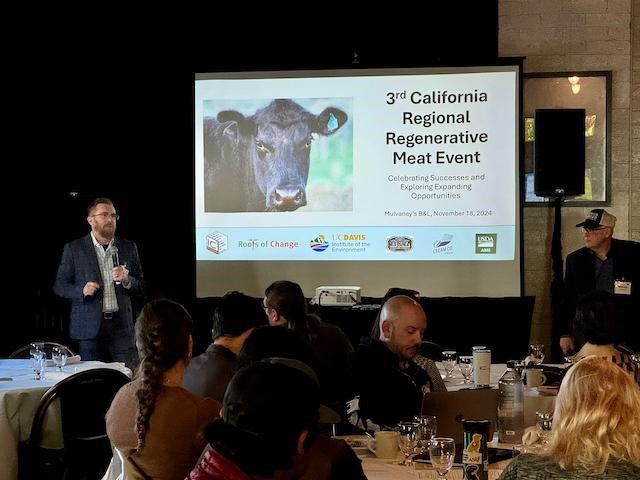 Patrick Huber, UC Davis Institute of the Environment, kicks off the event