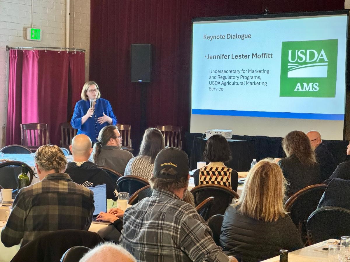 USDA Undersecretary Jennifer Lester Moffitt gives the keynote and dialogues with the audience