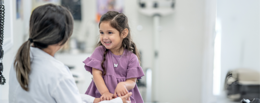 child with doctor