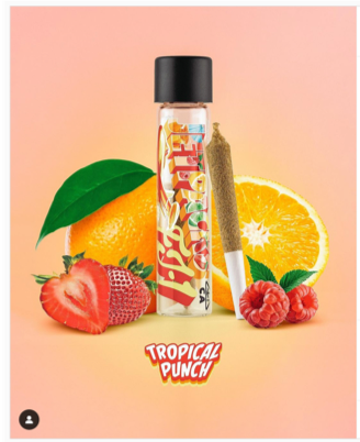 ad promoting tropical punch flavored cannabis