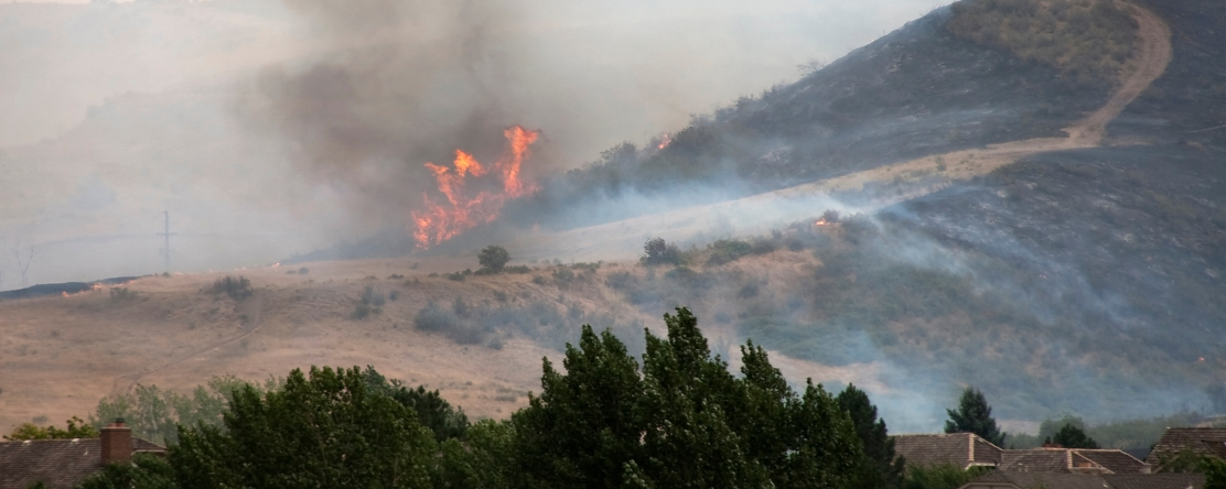 wildfire near neighborhood